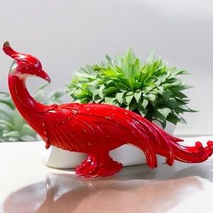 Classic 1970’s ceramic peacock, significant paint loss, but it looks great as is